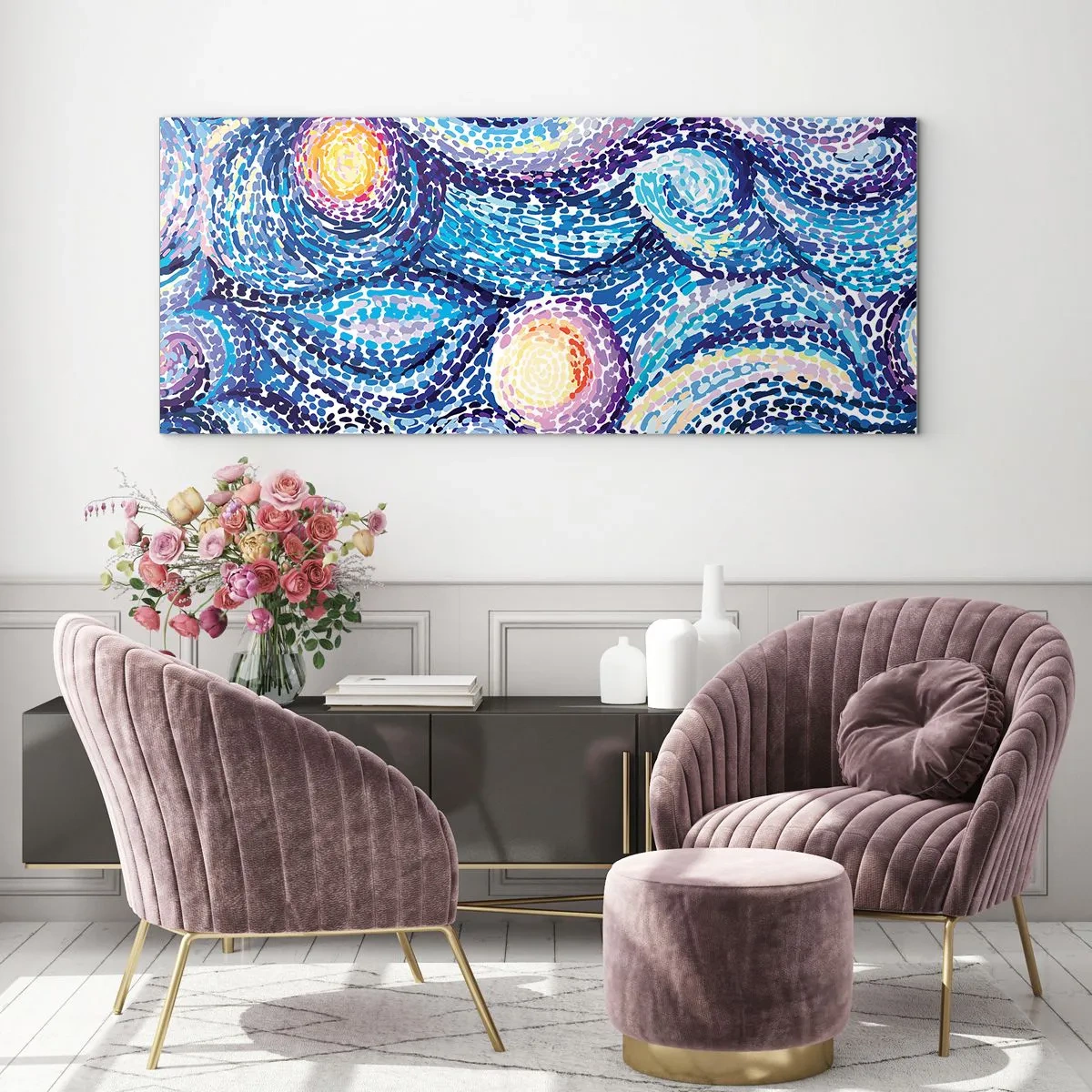 Glass picture - From Van Gogh's Picture - 160x50 cm