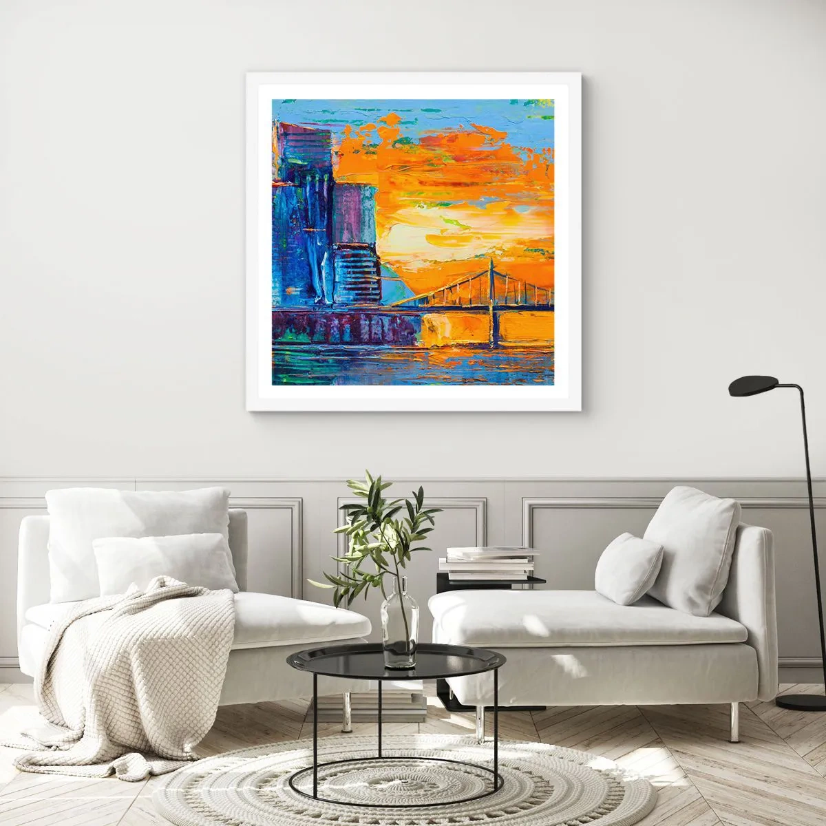 Poster in white frmae - Culture and Nature - 50x50 cm