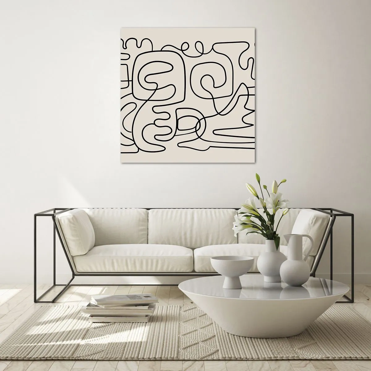 Glass picture - Tracing - 60x60 cm
