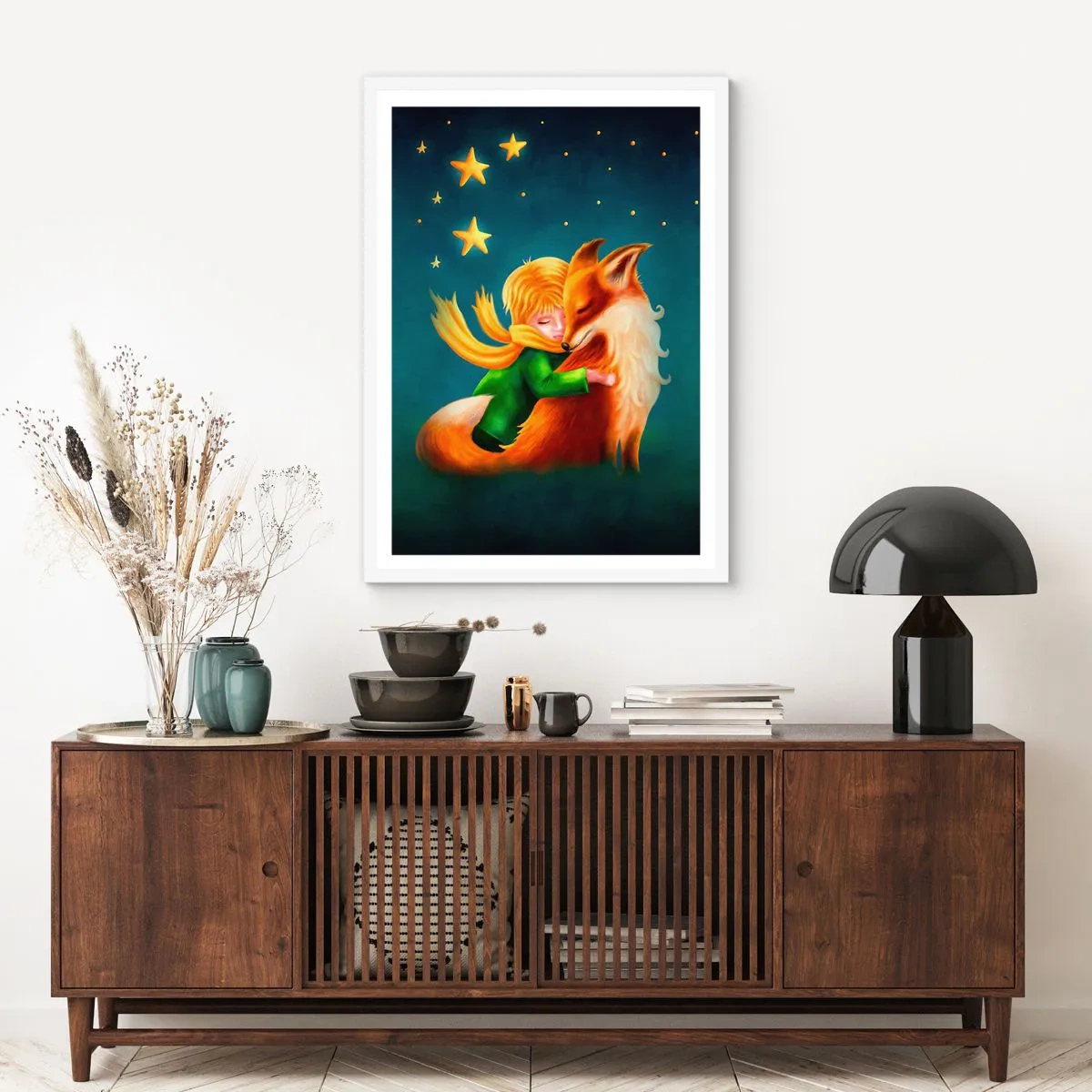 Poster in white frmae - Little Prince - 30x40 cm