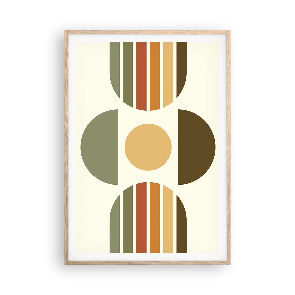 Poster in light oak frame - In the Colours of Soli - 70x100 cm