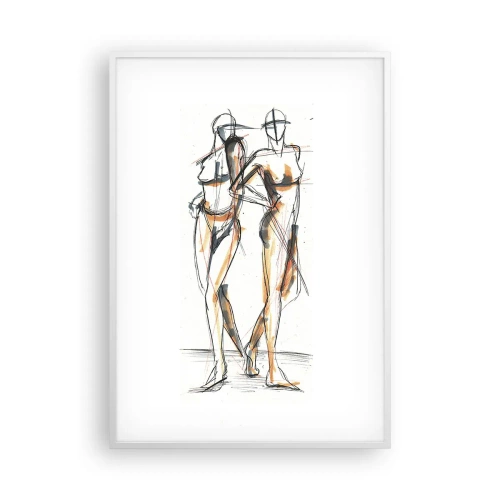 Poster in white frmae - Study of Grace - 70x100 cm