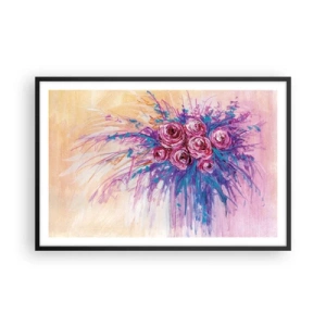 Poster in black frame - Rose Fountain - 91x61 cm