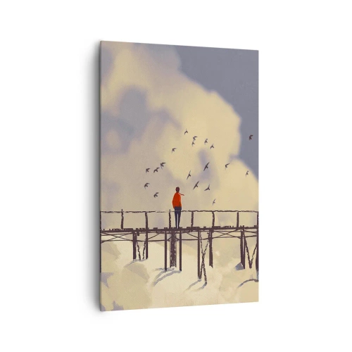 Canvas picture - Blue Longing - 80x120 cm