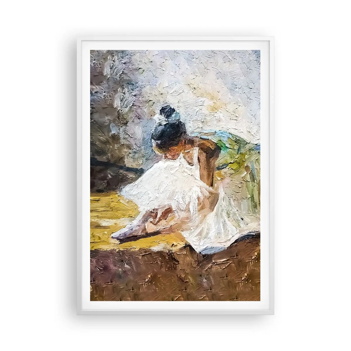 Poster in white frmae - From Degas' Painting - 70x100 cm