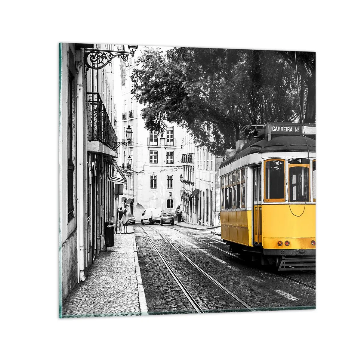 Glass picture - With Fado in the Background - 50x50 cm