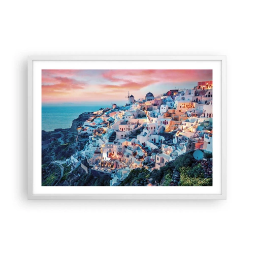 Poster in white frmae - Your Big Greek Holidays - 70x50 cm