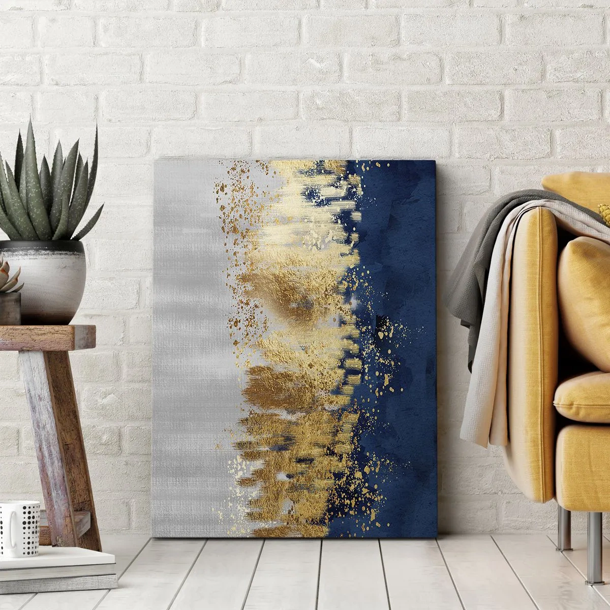 Canvas picture - Modern Composition and Twinkle - 55x100 cm
