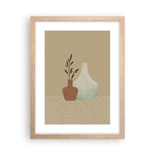 Poster in light oak frame - Vase and Idea of It - 30x40 cm