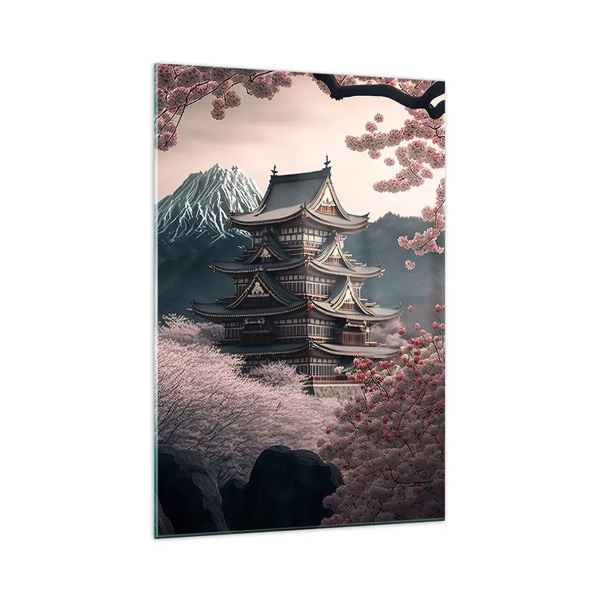 Glass picture - Land of Cherry Blossoms - 70x100 cm