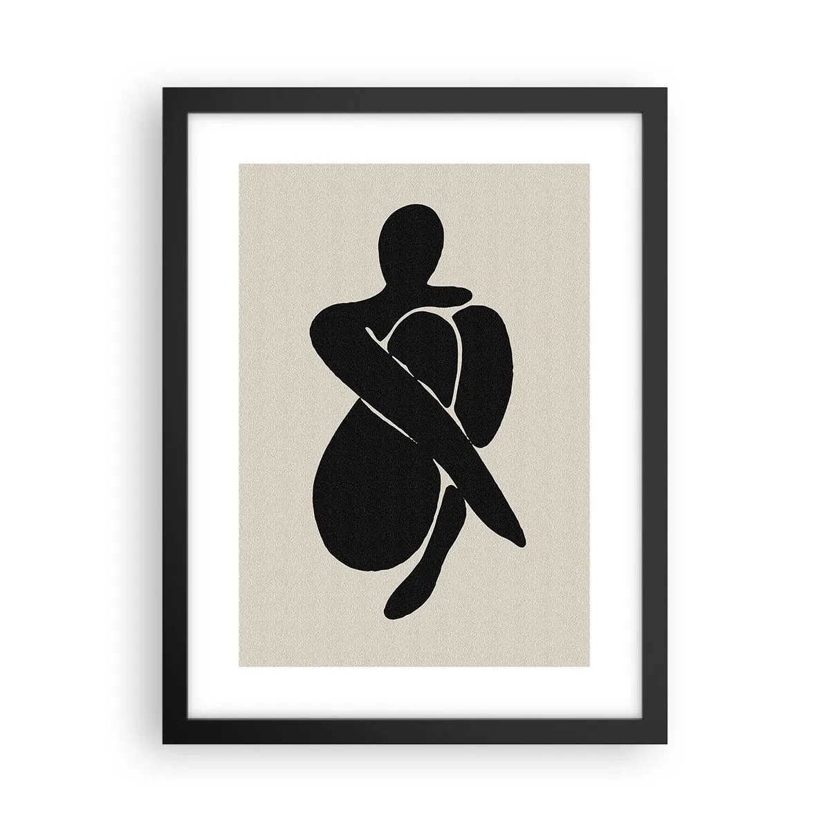 Poster in black frame - In Her Own Arms - 30x40 cm