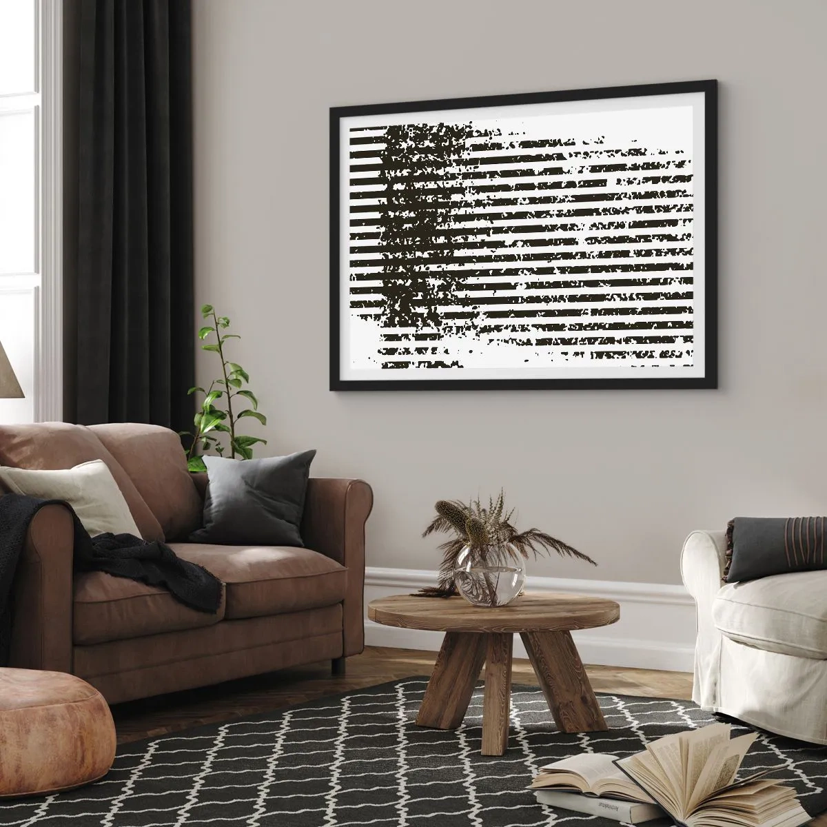 Poster in black frame - Rhythm and Noise - 40x30 cm