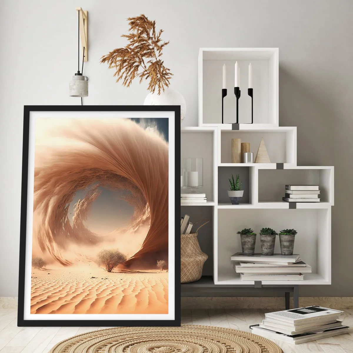 Poster in black frame - Open Portal - 61x91 cm