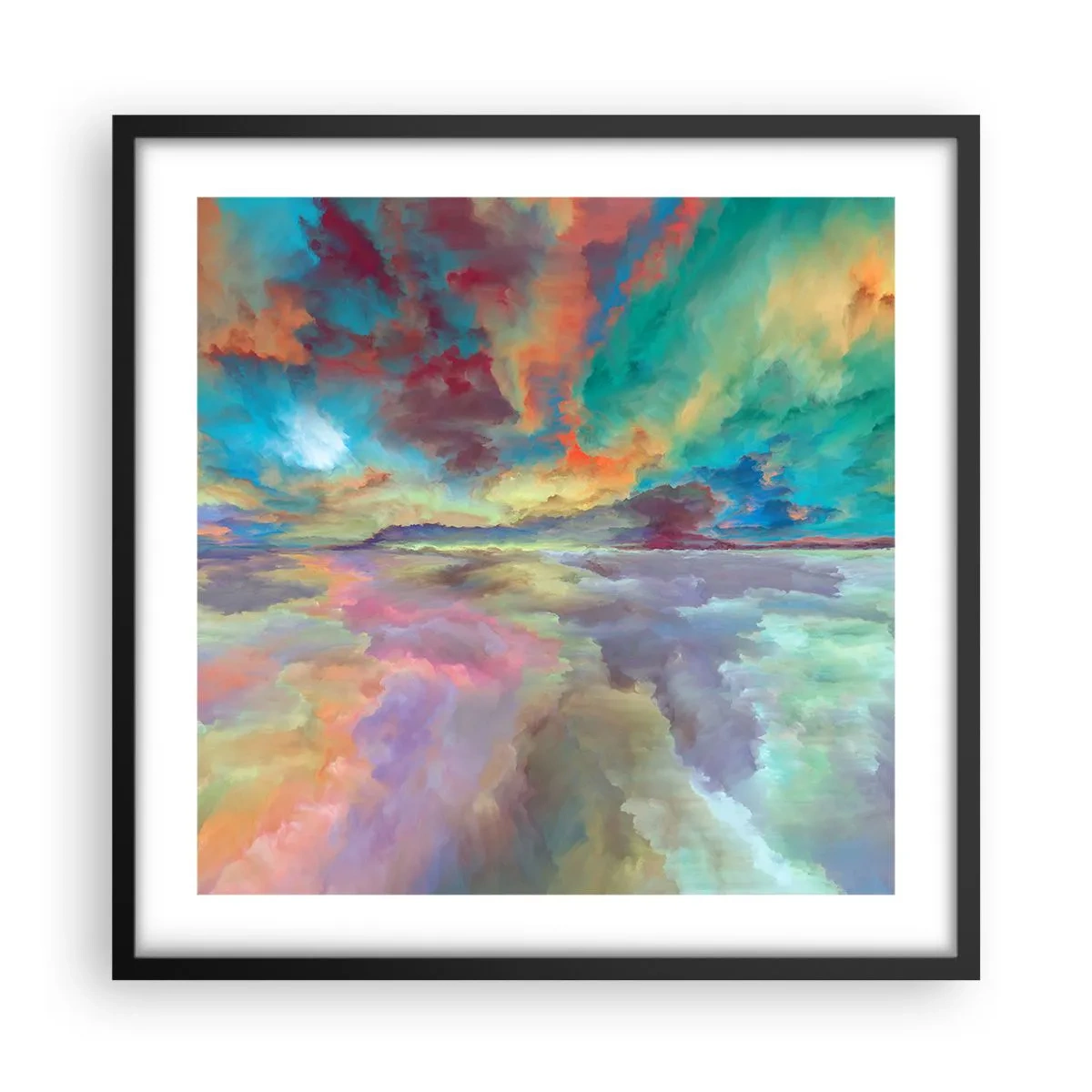 Poster in black frame - Two Skies - 50x50 cm
