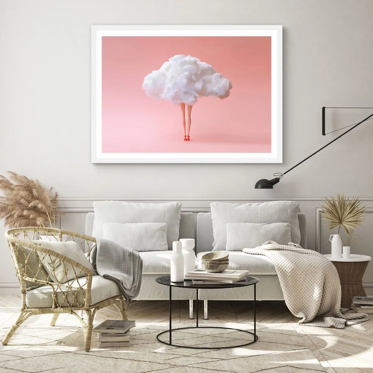 Poster in white frmae - Sweet Promise - 100x70 cm