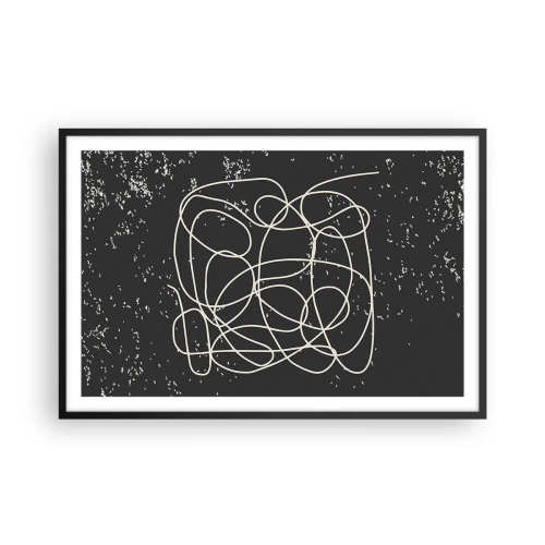 Poster in black frame - Lost Thoughts - 91x61 cm