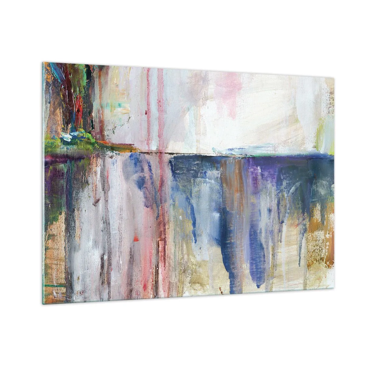 Glass picture - Colourful Impressions an Associations - 100x70 cm