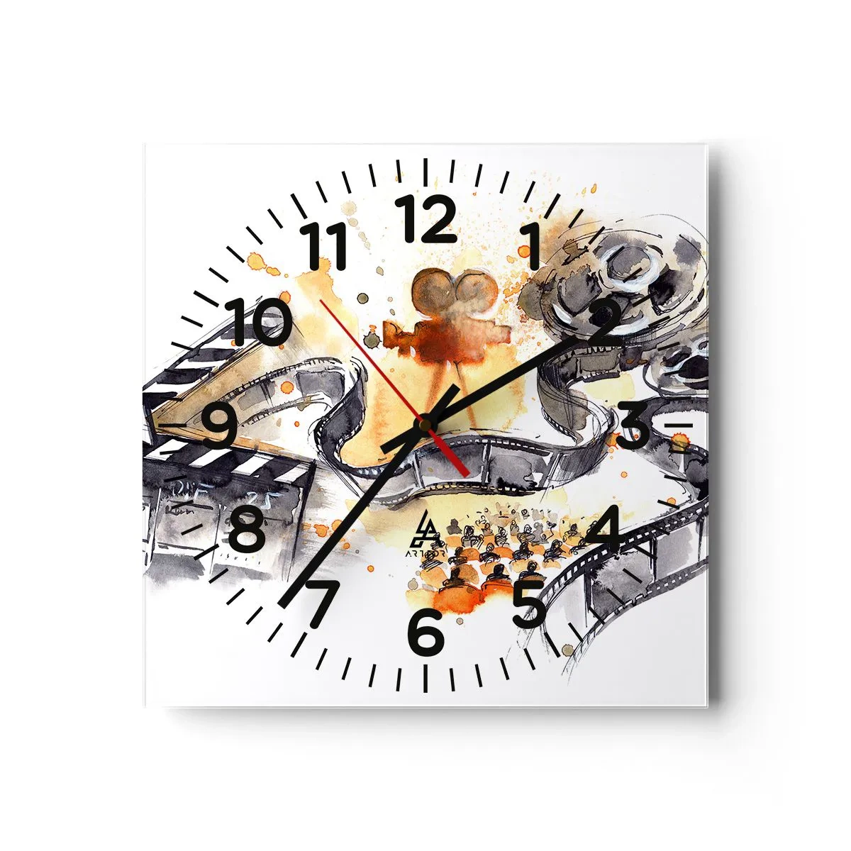 Wall clock - Clock on glass - In a Dreamland - 40x40 cm
