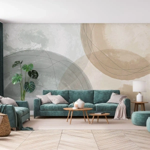 Photo Wallpaper Premium Canvas - Permeation of Worlds - Abstraction, Piece, Districts - 450x315 cm