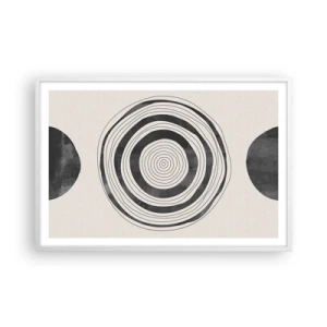 Poster in white frmae - Important What's in Between - 91x61 cm