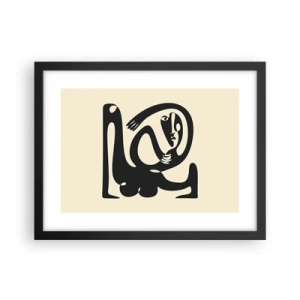 Poster in black frame - Almost Picasso - 40x30 cm