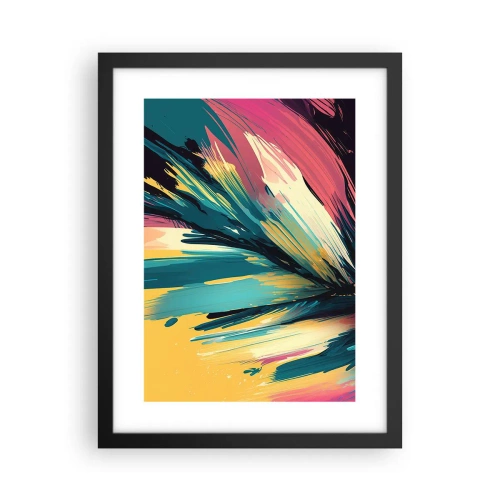Poster in black frame - Composition -Explosion of Joy - 30x40 cm