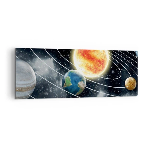Canvas picture - Space Dance - 140x50 cm