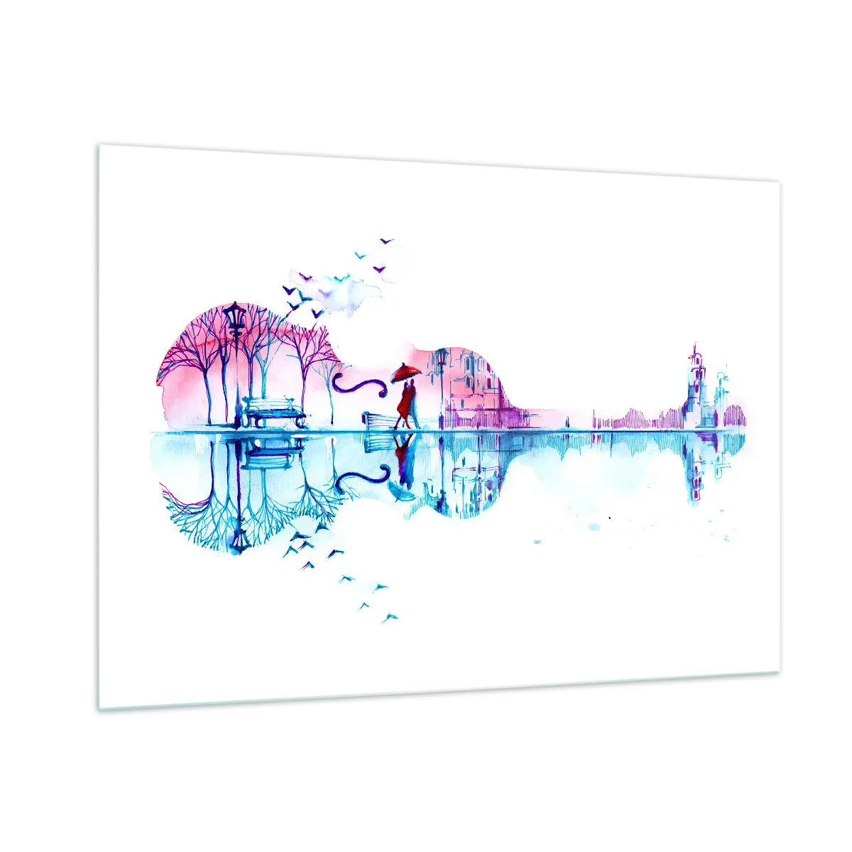 Glass picture - I Will Bring Canticles of Rain - 100x70 cm