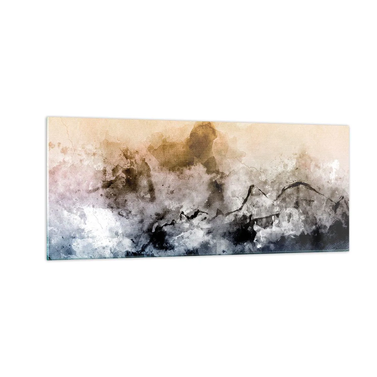 Glass picture - Drowned in Fog - 100x40 cm