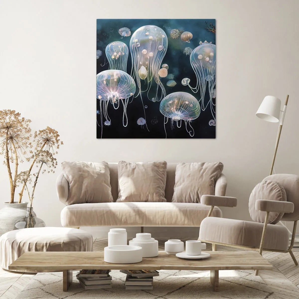Canvas picture - Underwater Ball - 60x60 cm