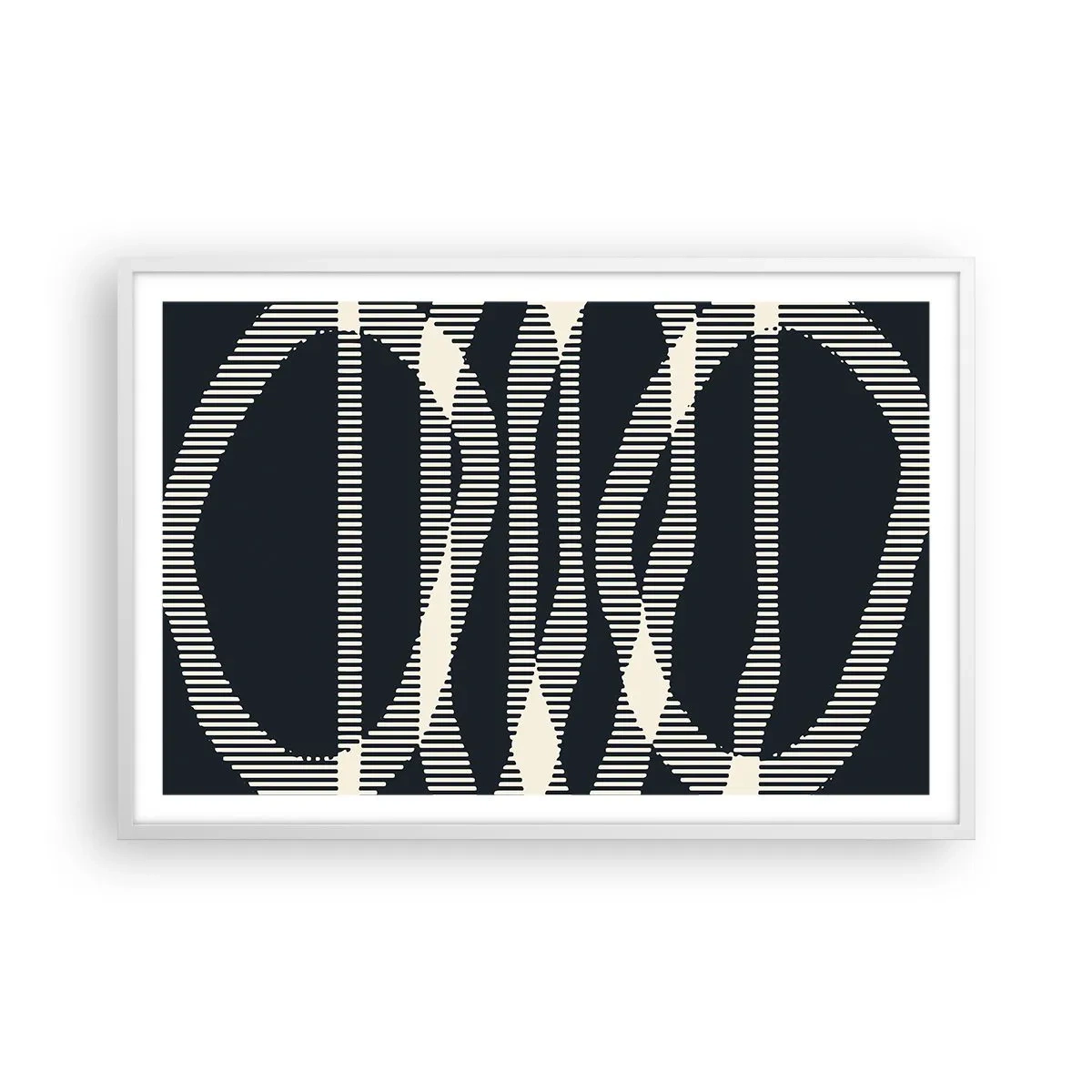 Poster in white frmae - Attempt at Breaking Darkness - 91x61 cm