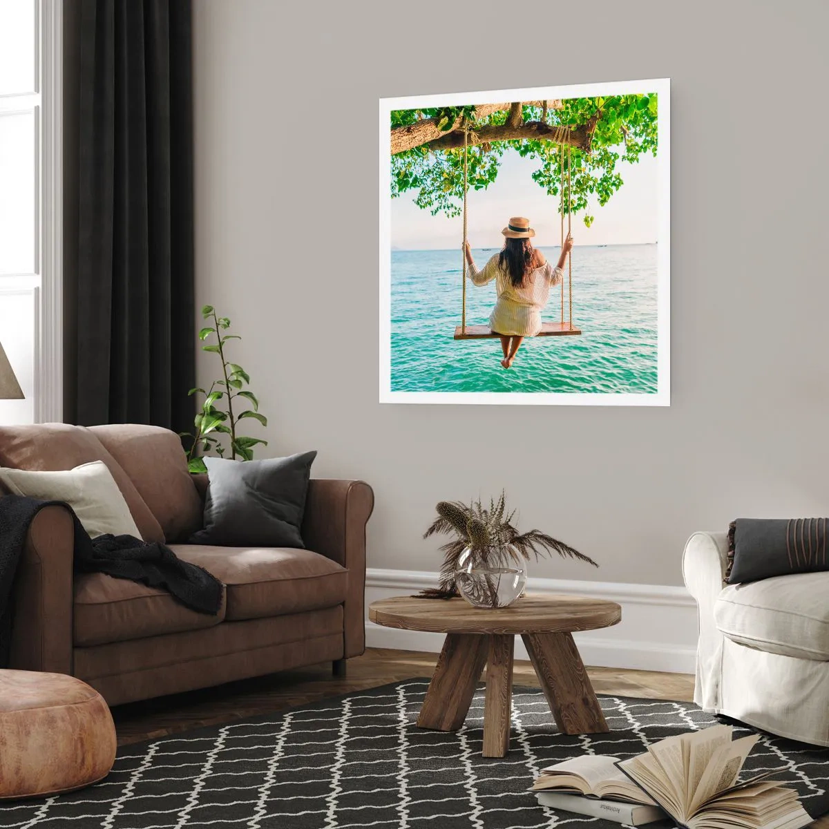 Poster - Life Is Beautiful - 50x50 cm