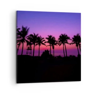 Canvas picture - Evening under the Palms - 50x50 cm