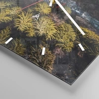 Clock face with lines