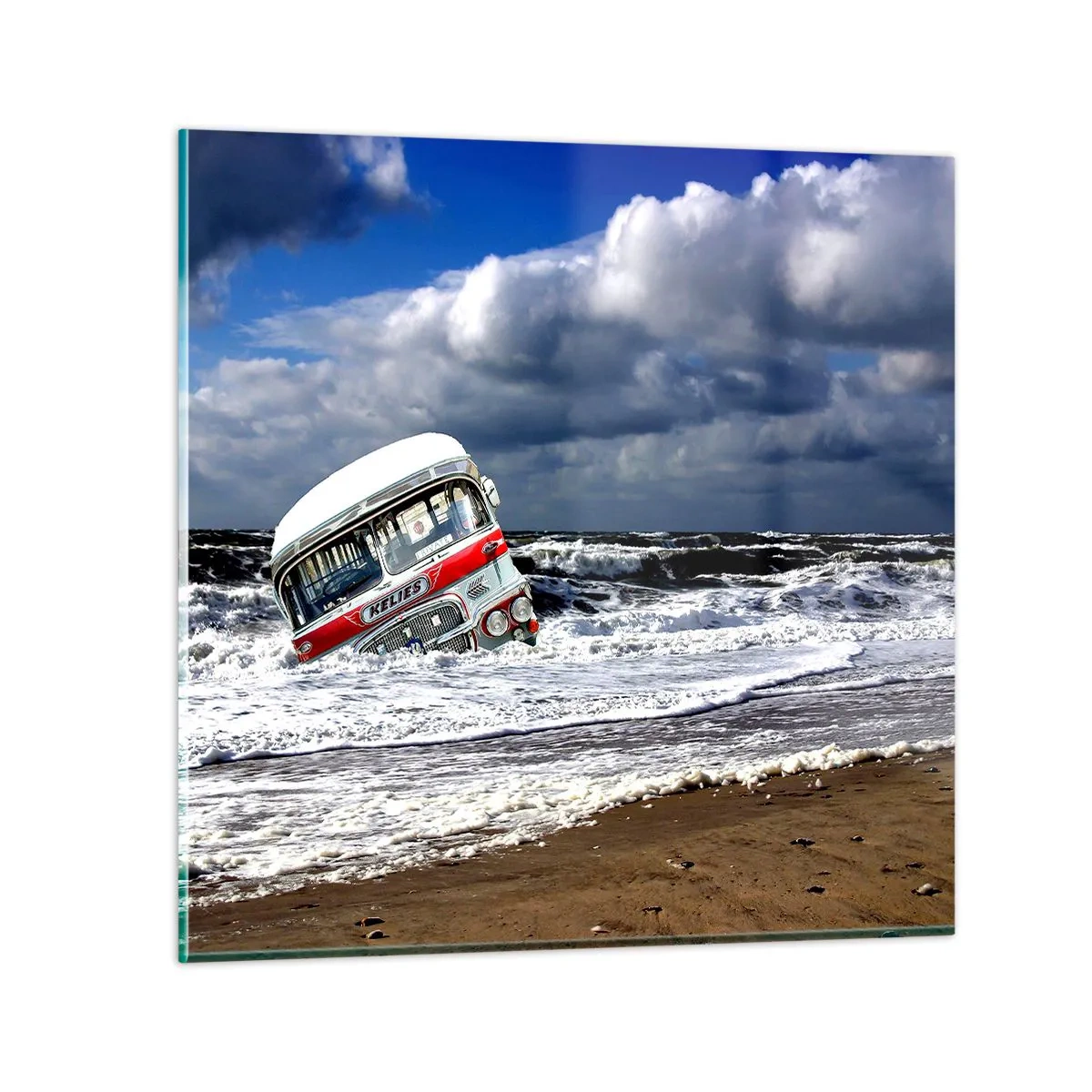 Glass picture - Why Are You Surprised? - 40x40 cm