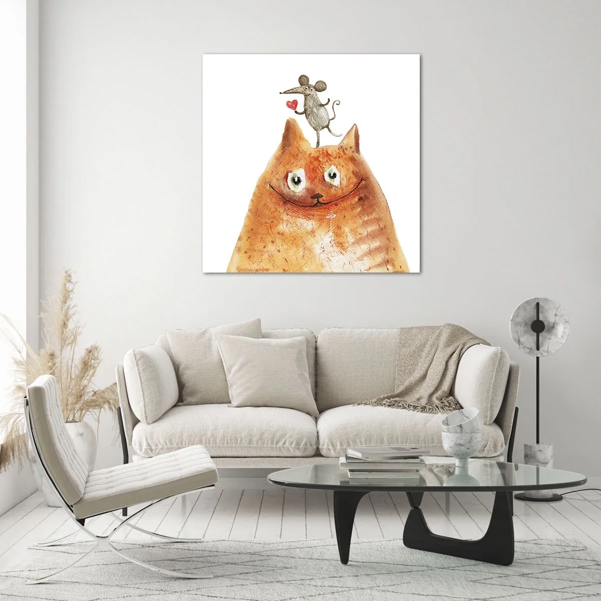 Glass picture - Love Paradoxes - 50x50 cm