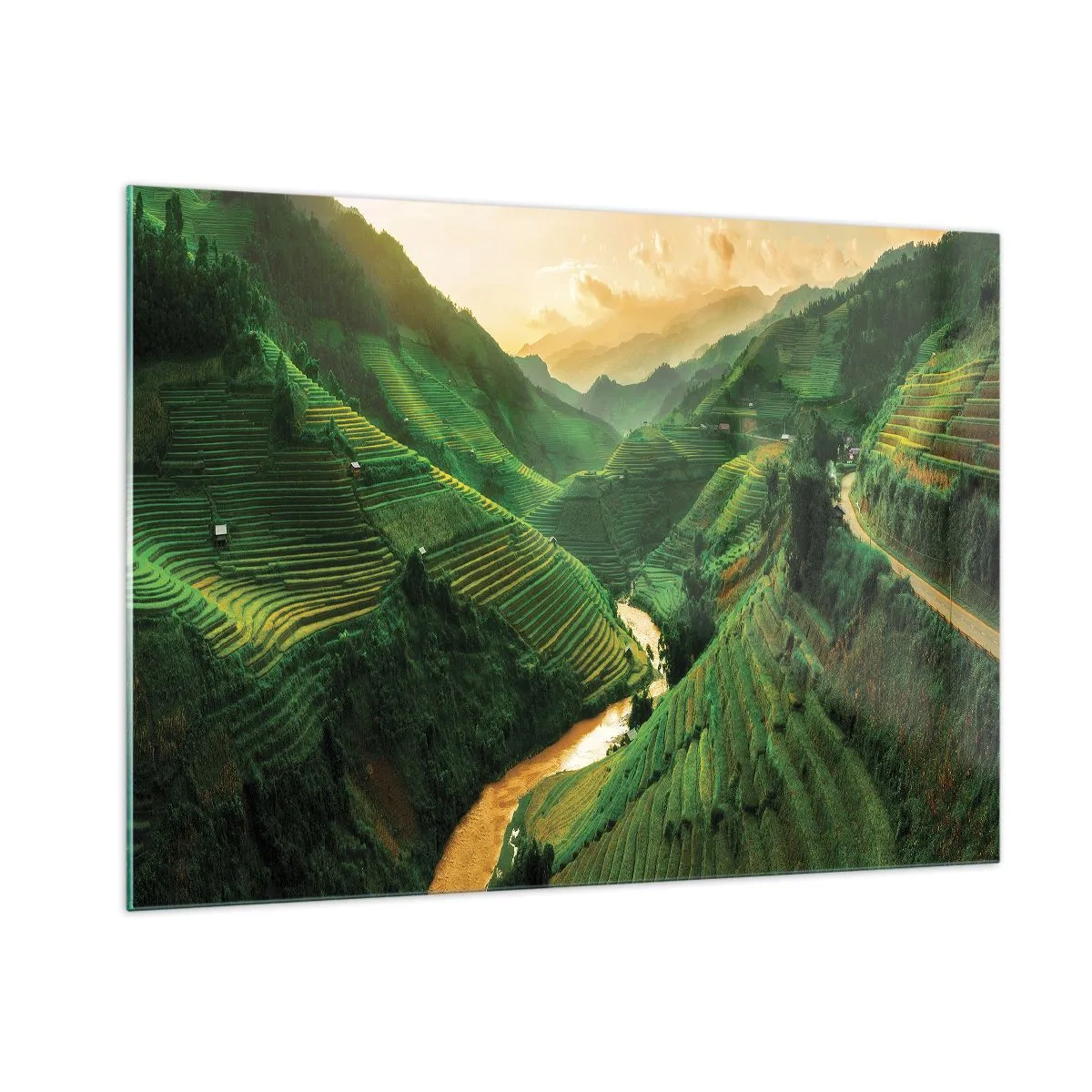 Glass picture - Vietnamese Valley - 100x70 cm