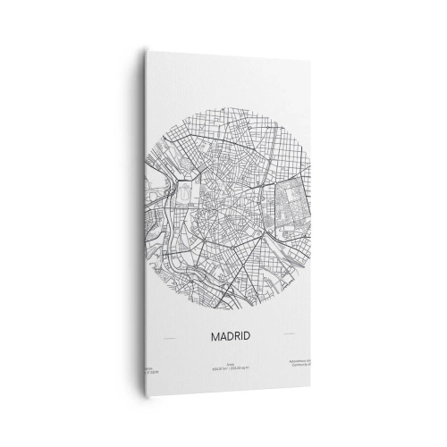 Canvas picture - Anatomy of Madrid - 65x120 cm