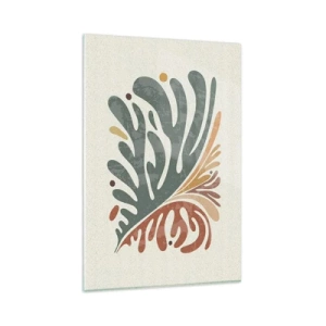 Glass picture - Multicolour Leaf - 80x120 cm