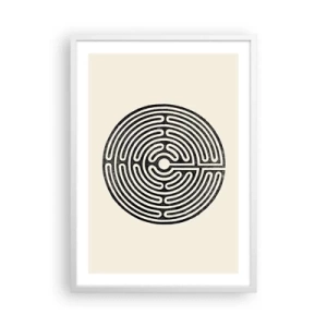 Poster in white frmae - Mysterious Order - 50x70 cm
