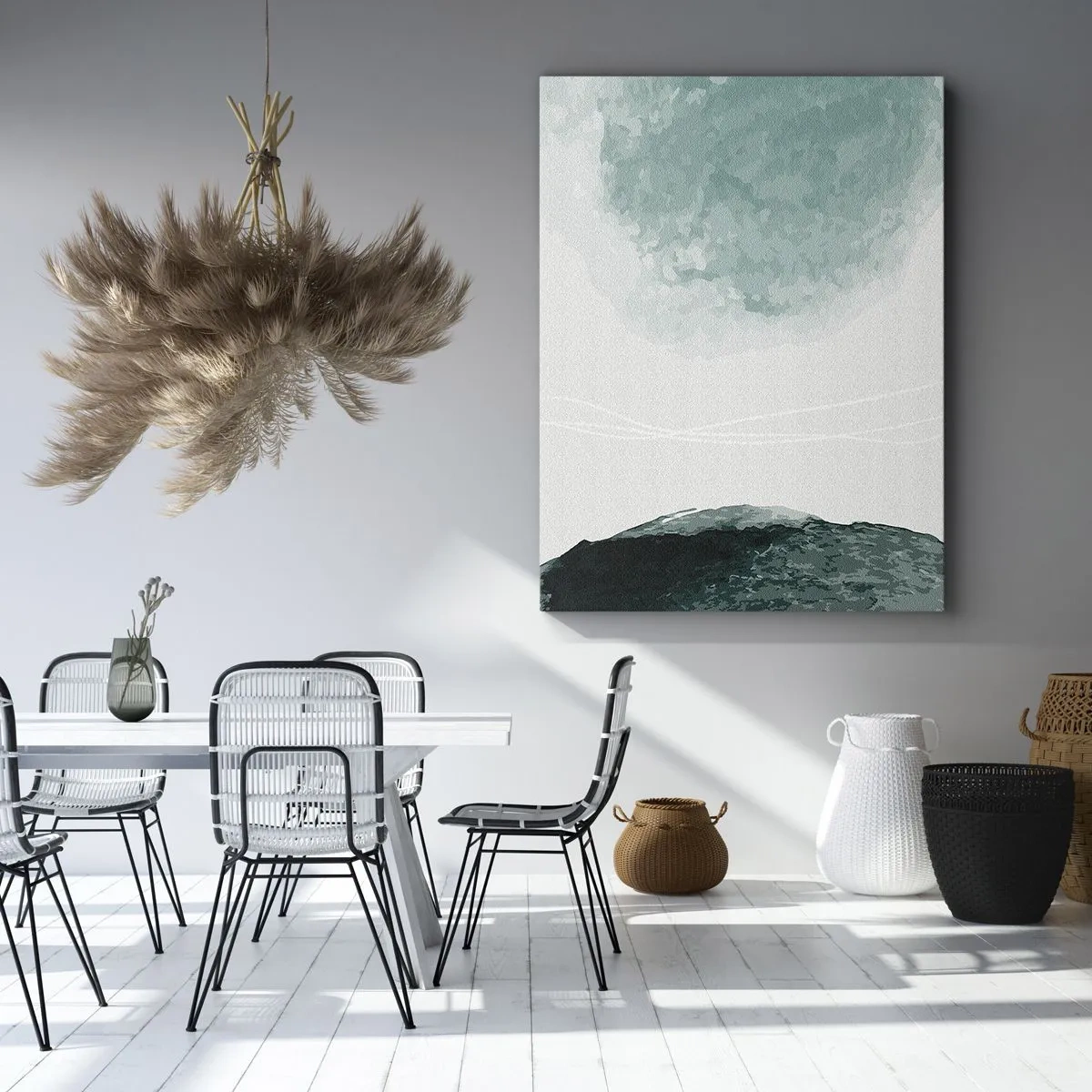 Canvas picture - Encounter With Fog - 45x80 cm