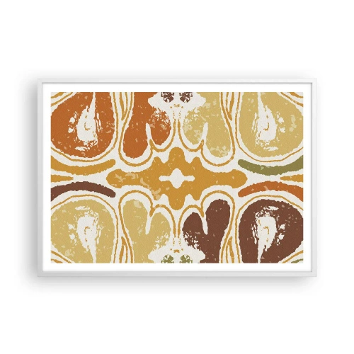 Poster in white frmae - Sentimental Abstract - 100x70 cm