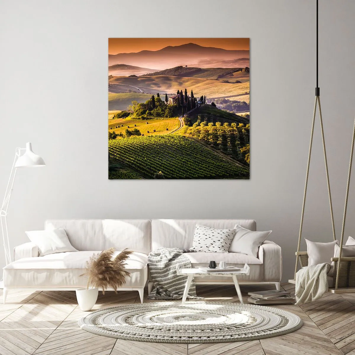 Canvas picture - Arcadia - Tuscan Landscape - 60x60 cm