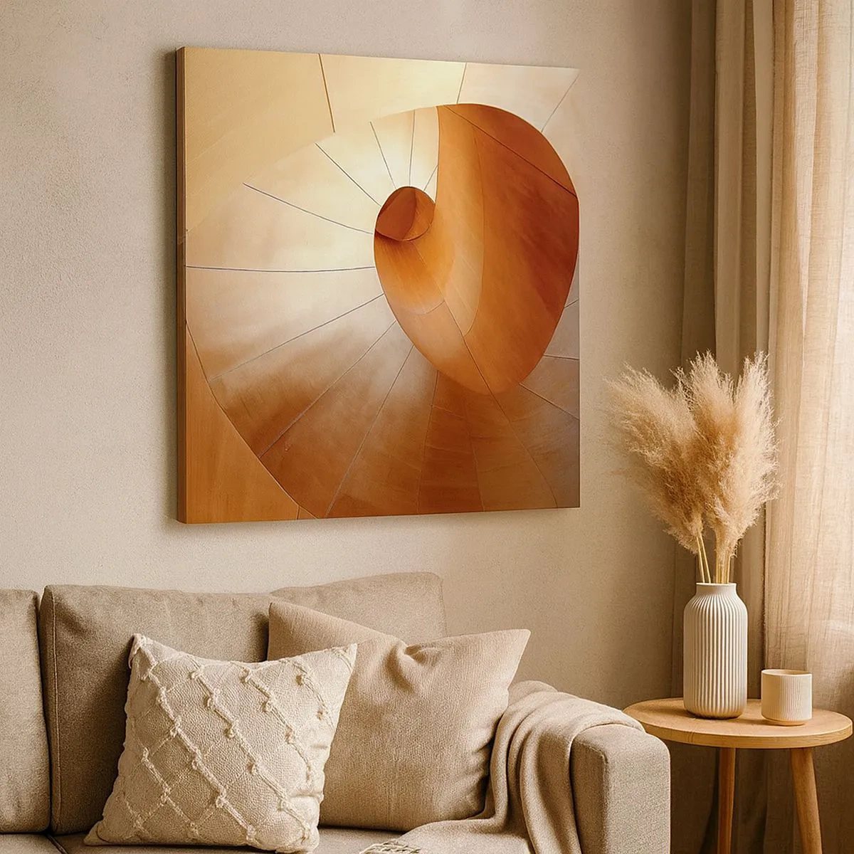 Canvas picture - Architectural Serpentine - 30x30 cm