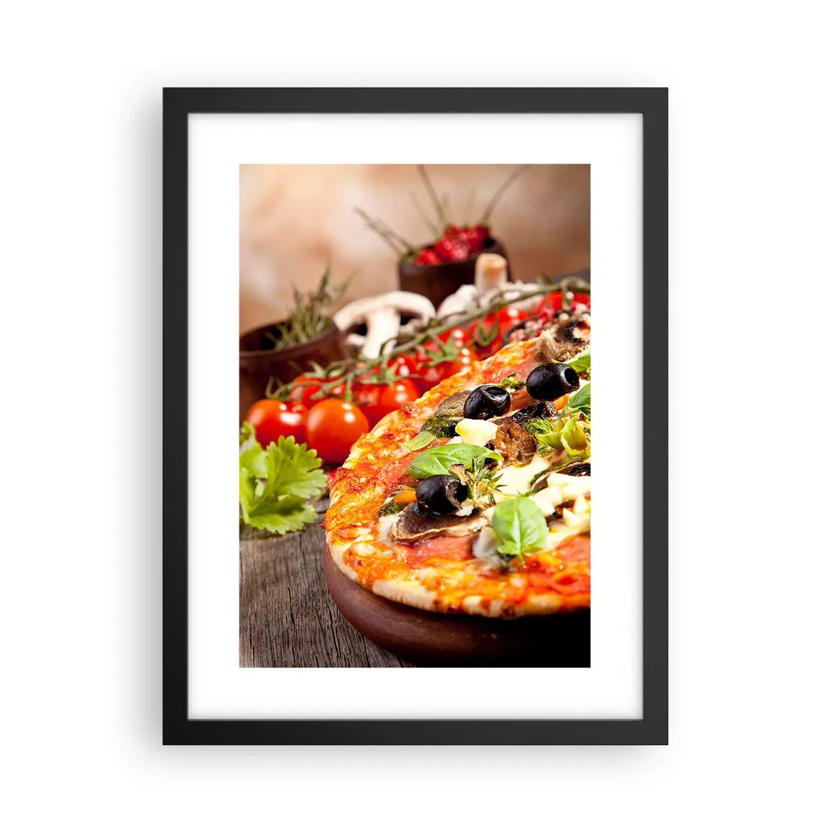 Poster in black frame - Earthly Ingredients - 30x40 cm