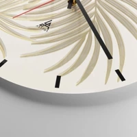 Clock face with lines