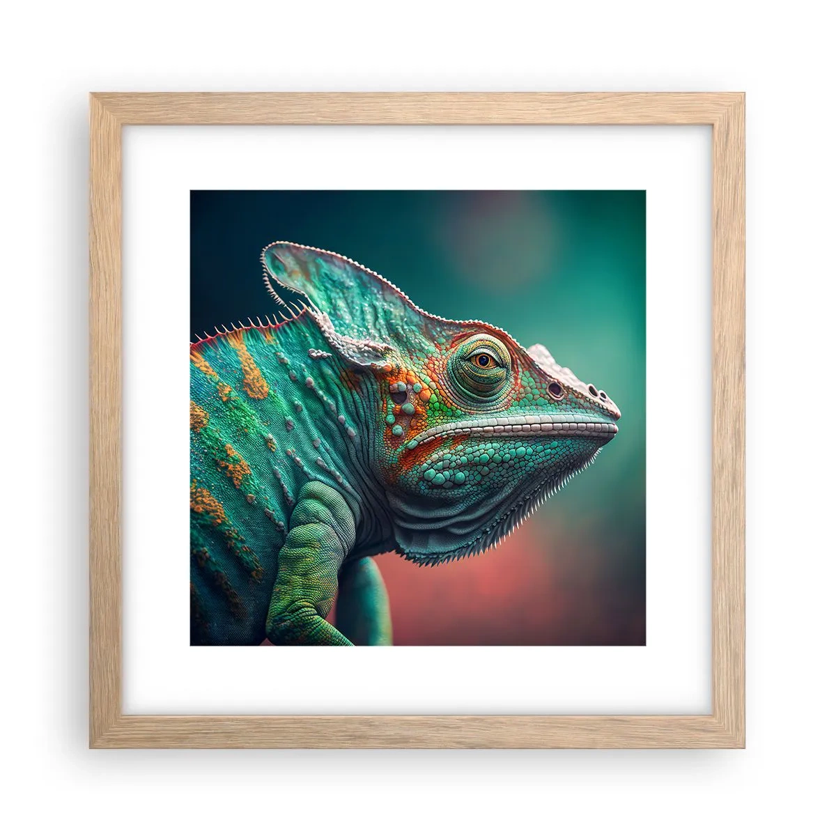 Poster in light oak frame - Can You See Me? That's Too Bad... - 30x30 cm