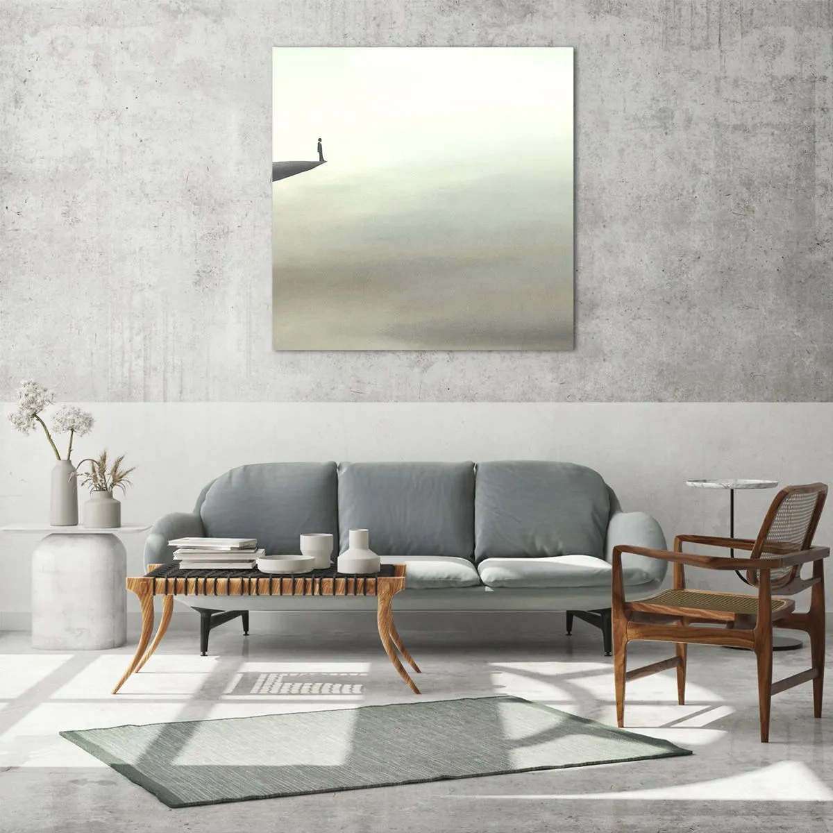 Glass picture - Upwards, Naturally! - 30x30 cm