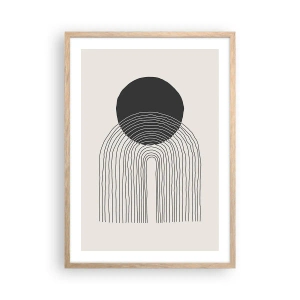 Poster in light oak frame - Trembling and Certainty - 50x70 cm