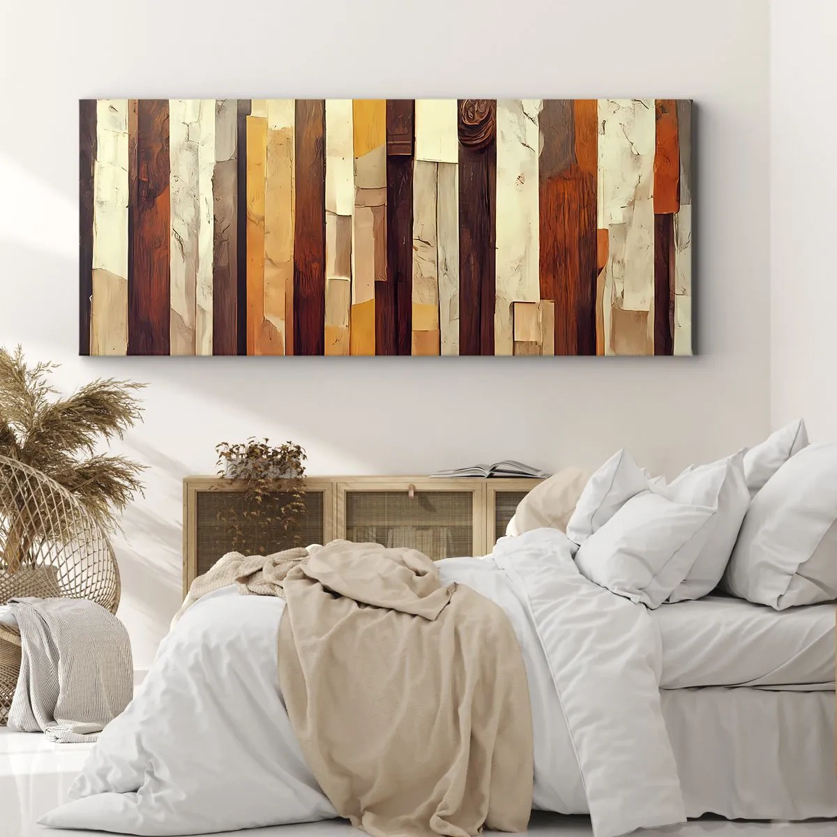 Canvas picture - Anthem of Forest Birds - 100x40 cm